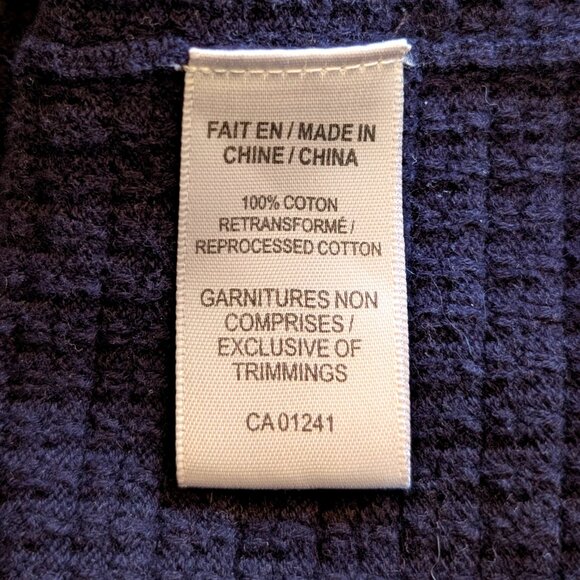 SIMONS CONTEMPORAINE Cropped cardigan Sz MED 100% COTTON ENGRAVED METAL BUTTONS - Picture 9 of 10